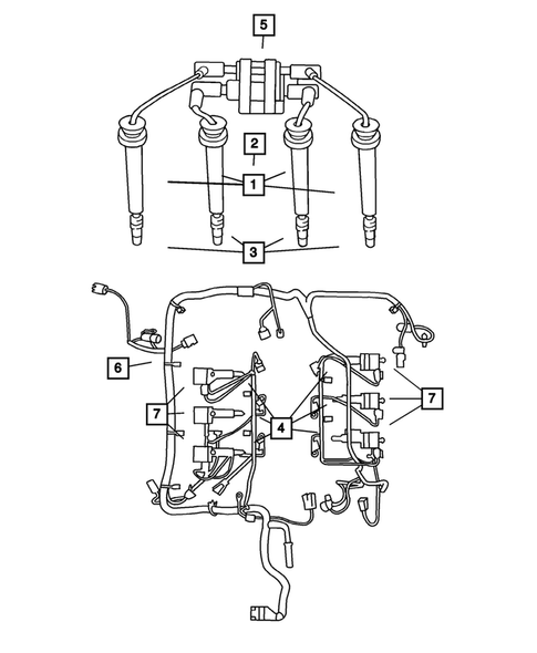 Spark Plugs-Cables-Coils for 2003 Chrysler Sebring #0