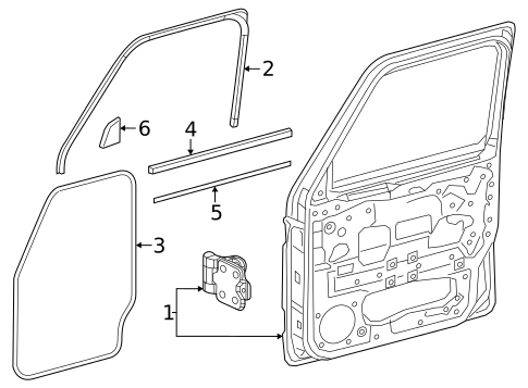 Door & Components for 2023 Mercedes-Benz G 550 #1