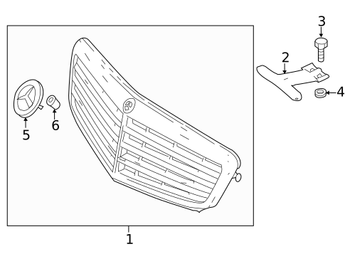Grille & Components for 2014 Mercedes-Benz C63 AMG #1