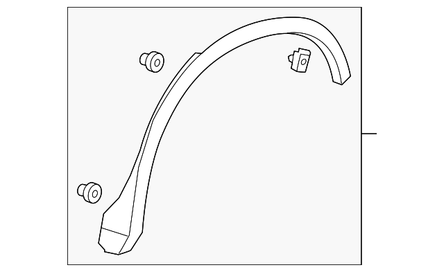2019-2026 Chevrolet Blazer Rear Driver Side Wheel Opening Molding ...