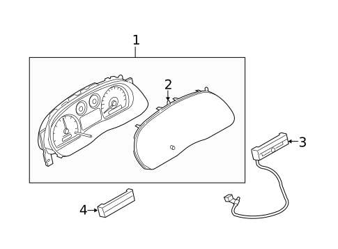 Cluster & Switches for 2004 Ford Ranger #0
