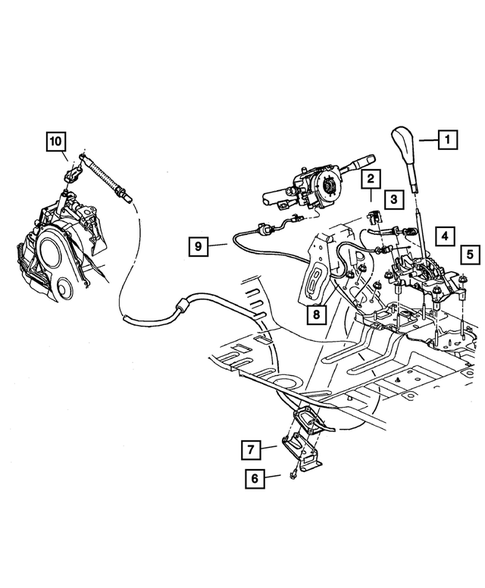 Gearshift Controls for 2001 Chrysler PT Cruiser #0