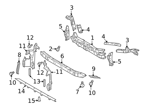 Radiator Support for 2012 Nissan Cube #0