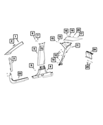 68199882AB - Interior Trim: Molding Clip for Mopar Image