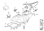 63116933241 - Lighting: Repair Kit Headlight for BMW Image