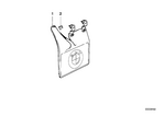72601838045 - Restraint System and Accessories: Fixing Clamp, Rear for BMW Image