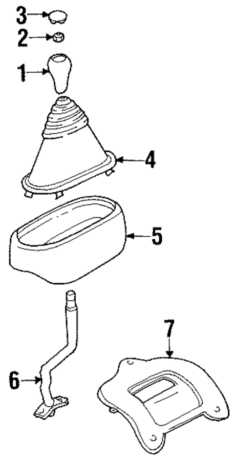 Shifter Trim for 2000 Dodge Ram 1500 #0