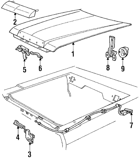 Hood & Components for 1986 Mercury Marquis #0