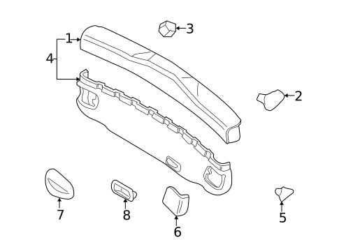 Interior Trim for 2000 Volvo V40 #0
