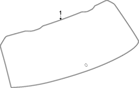 Glass - Lift Gate for 2025 GMC Acadia #0