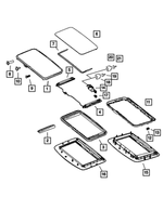 68018812AA - Body Sheet Metal Except Doors: Sunroof Glass for Dodge: Sprinter 2500, Sprinter 3500 Image