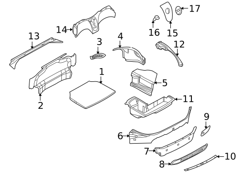 Interior Trim - Rear Body for 2002 BMW Z8 #0