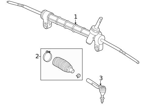 Steering Gear & Linkage for 2007 Saturn Vue #0