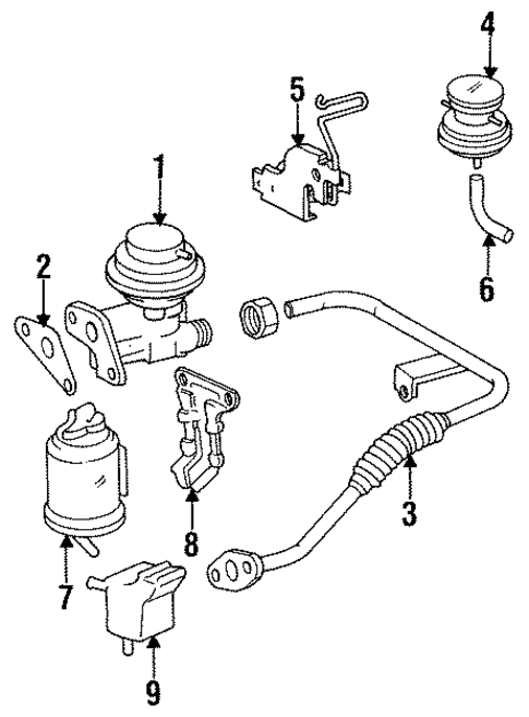 Emission Components for 1992 Toyota Paseo #0