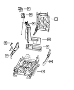 1HL90HL1AC - Interior Trim: Seat Adjuster Shield for Mopar Image