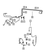 68252492AB - Brakes: Brake Hose, Left Front for Mopar Image