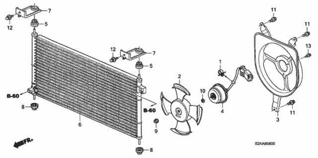 A/C Condenser for 2008 Honda S2000 #0