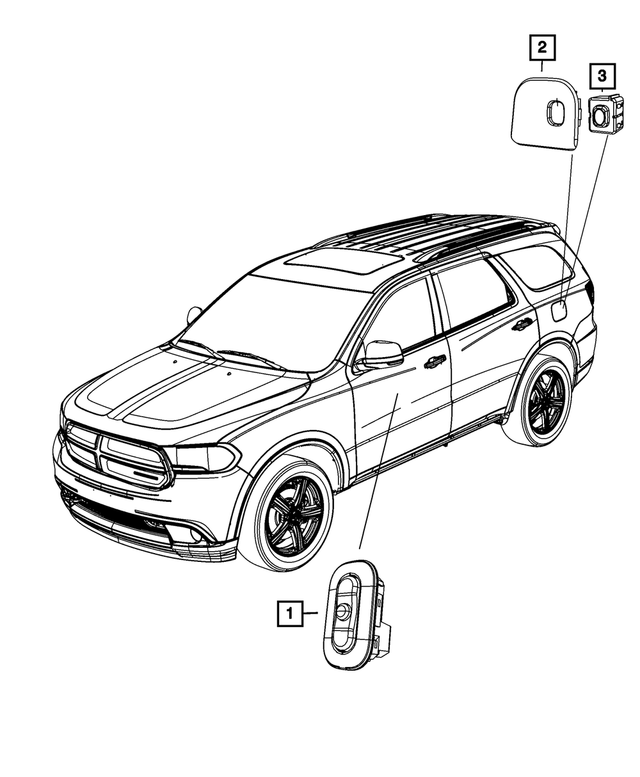 1TK09BD3AA - Electrical: Liftgate Switch Bezel for Mopar Image image