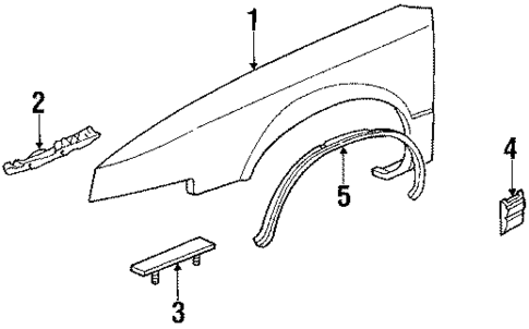Fender & Components for 1988 Buick Reatta #0