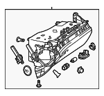 23168069013E01 - Body: Glove Box for Mercedes-Benz Image