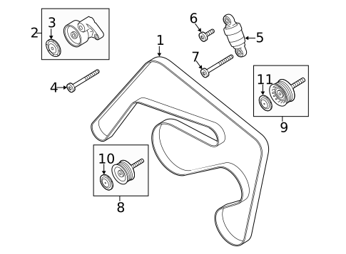 Belts & Pulleys for 2016 Porsche Panamera #0