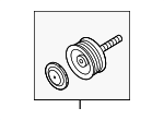 94610211876 - Cooling System: Idler Pulley for Porsche: Cayenne, Macan, Panamera Image