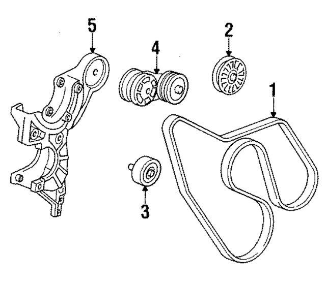 10129516 - Cooling System: Belt Tensioner Bracket for GM Image