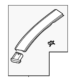 87240K0010AAL - Body: Roof Molding for Kia: Soul Image