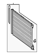 995000454 - HVAC: Condenser for Mercedes-Benz Image