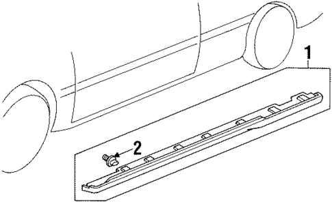 Exterior Trim - Pillars for 1994 Honda Accord #1