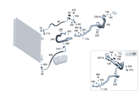 Refrigerant Line Routing for 2025 Mercedes-Benz CLE300 #0