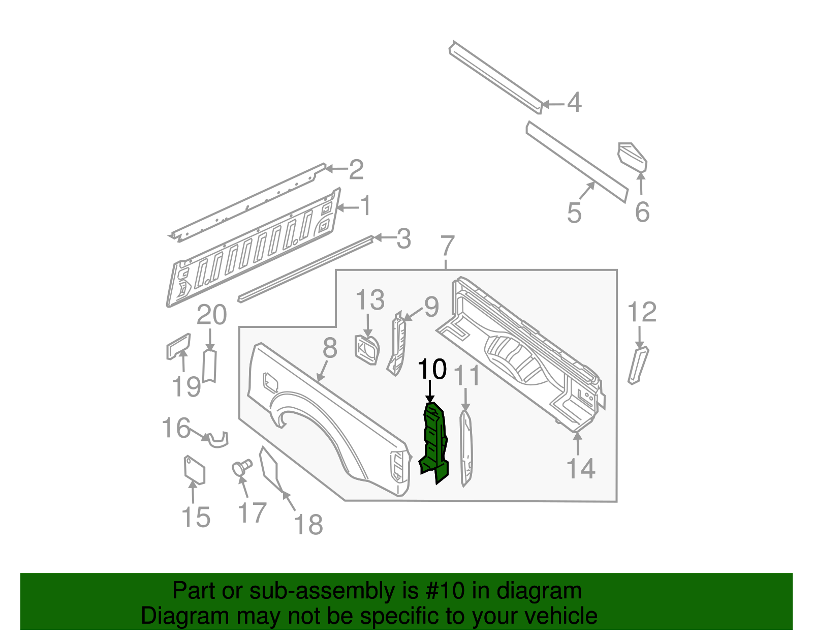 Rear Corner Pillar - Nissan (93352-EA830)
