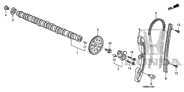 Camshaft - Cam Chain for 2013 Honda Insight #0