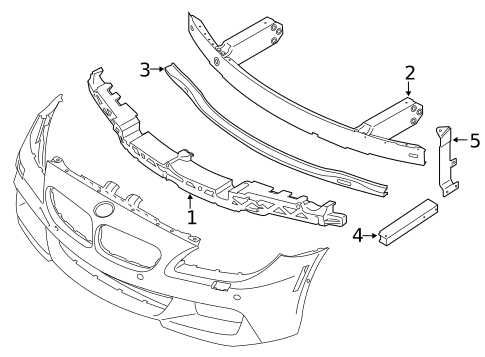 Bumper & Components - Front for 2017 BMW 640i xDrive Gran Coupe #2