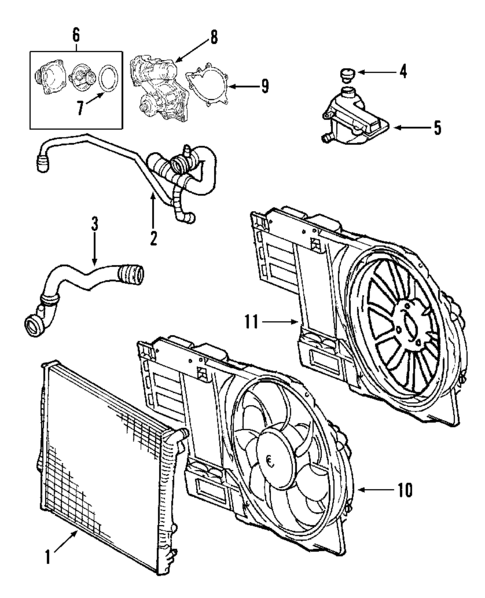 Radiator & Components for 2006 BMW X5 #1