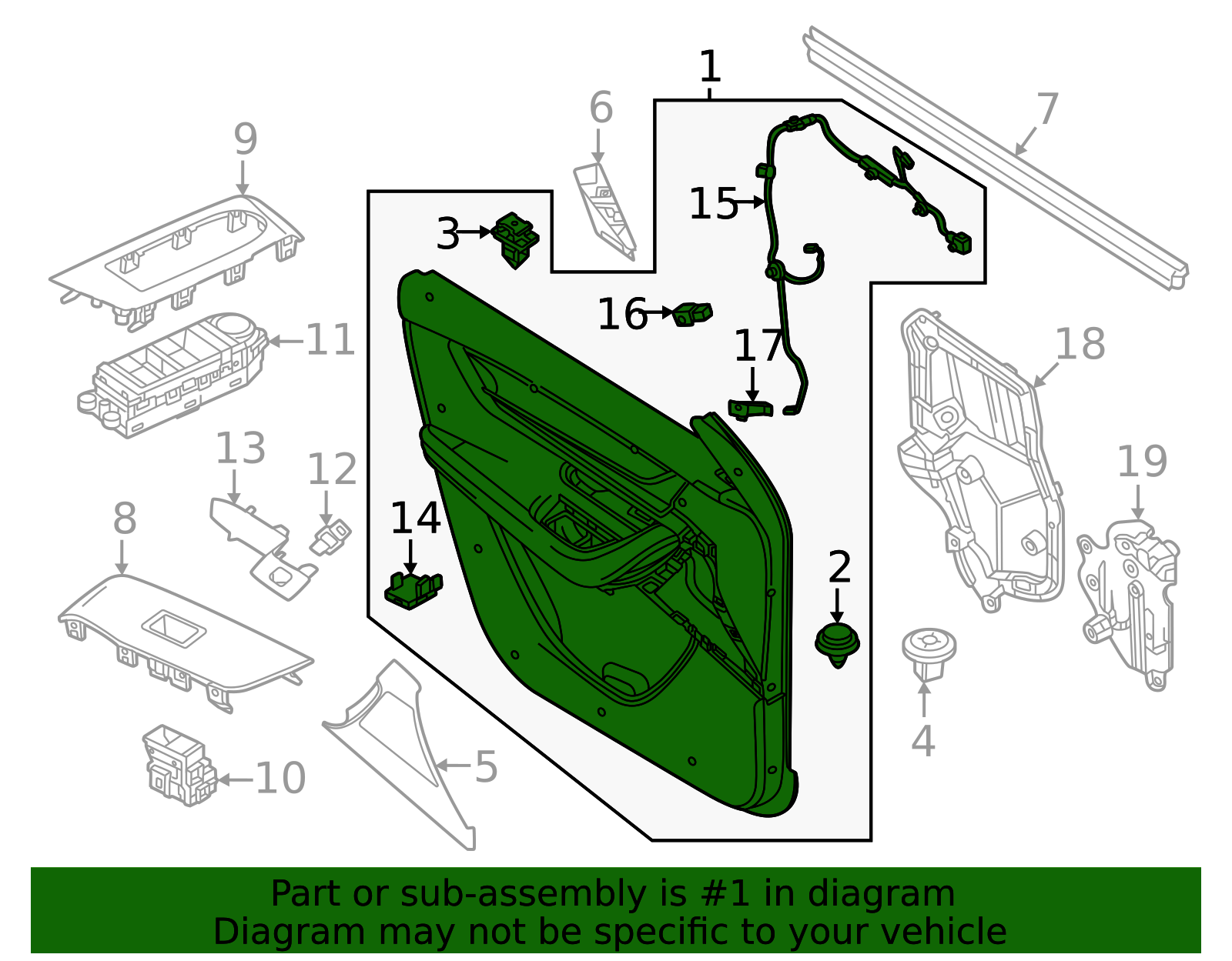 KEME-68-520G-02 - Door Interior Trim Panel - 2024-2025 Mazda CX-90