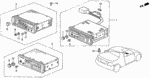 39100SV4Y01 - : Tuner Assembly, Auto Radio (6WX2)(Panasonic) for Honda Image