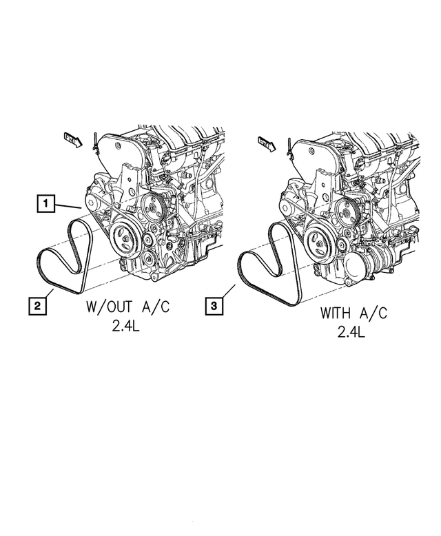 4668444AE - Cooling: Power Steering Belt for Mopar Image
