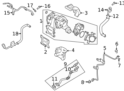 Exhaust Manifold for 2021 Hyundai Elantra #1
