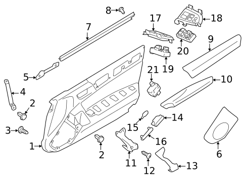 Interior Trim - Door for 2018 Subaru BRZ #0
