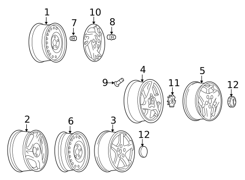 Wheels for 2002 Pontiac Aztek #0