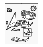 51165B4B5F8 - Body: Mirror Assembly for BMW: 430i, 430i xDrive, M440i, M440i xDrive Image