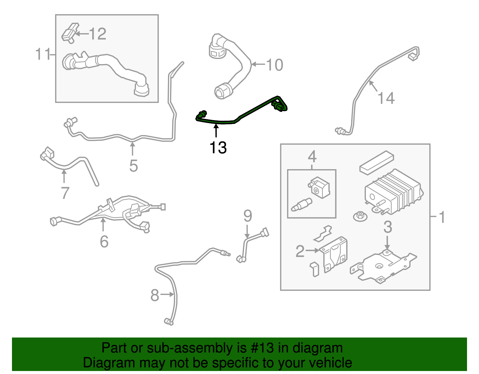 H1BZ-9F472-B - Oxygen Sensor 2018-2021 Ford EcoSport | Ford