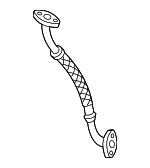 6A145778Q - Fuel System: Turbocharger Oil Line for Volkswagen: Beetle, Golf, Jetta Image