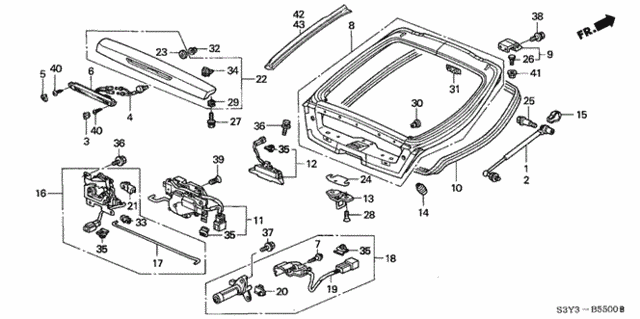 Tailgate for 2000 Honda Insight #0