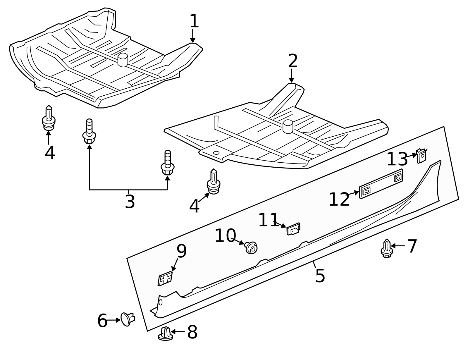 74560-T3V-A01 - Cover Assembly, L Front Floor (Lower) 2014-2017 Honda ...