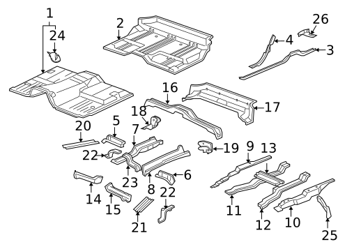 Floor & Rails for 2012 Cadillac Escalade #0