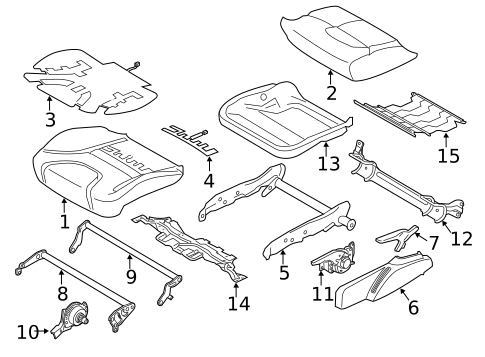 Passenger Seat Components for 2013 Volvo XC60 #2