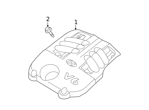 Engine Appearance Cover for 2009 Hyundai Santa Fe #0