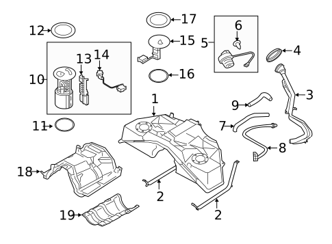 Fuel System Components for 2017 INFINITI QX50 #0
